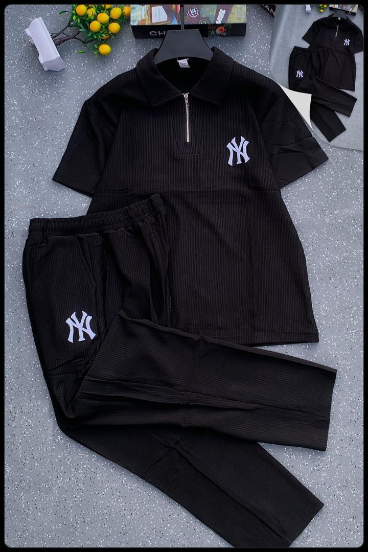 Stretchy Zip Two-piece Matching Set