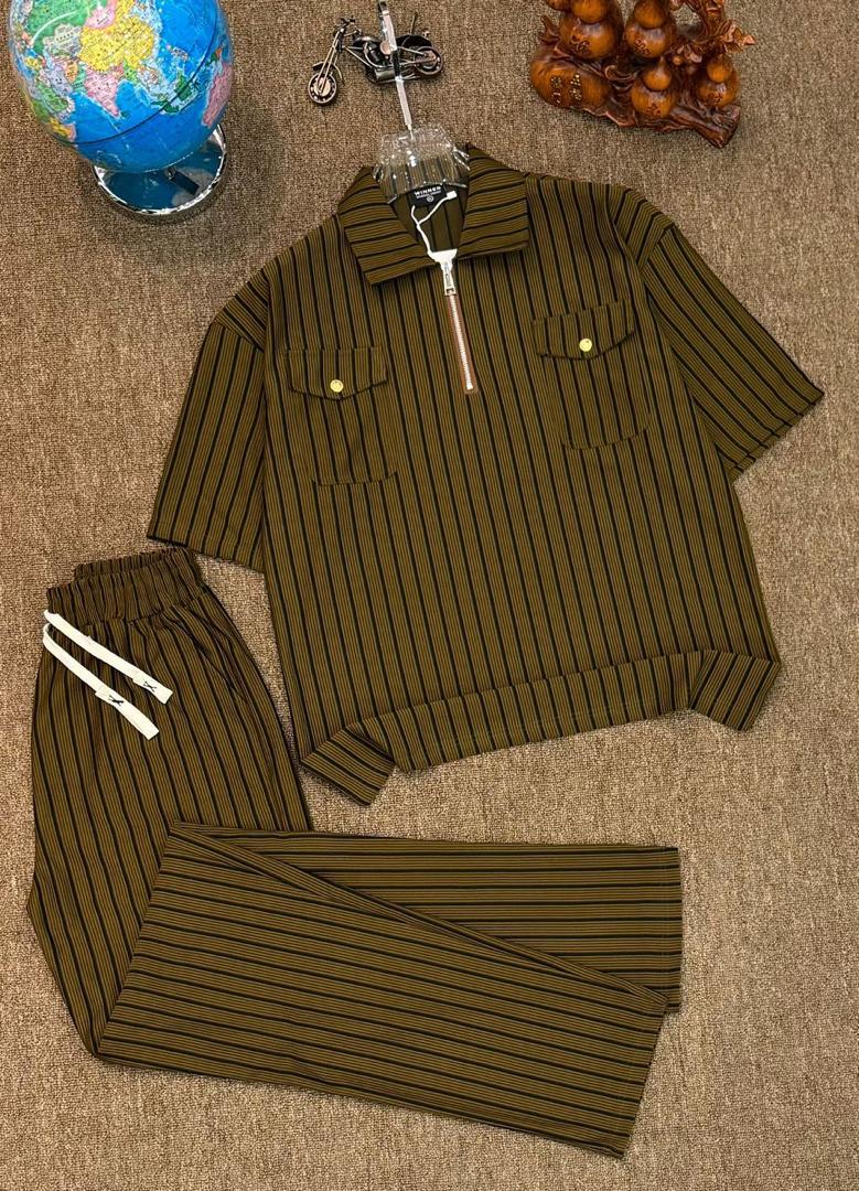 Stripes Zip Two-piece Matching Set