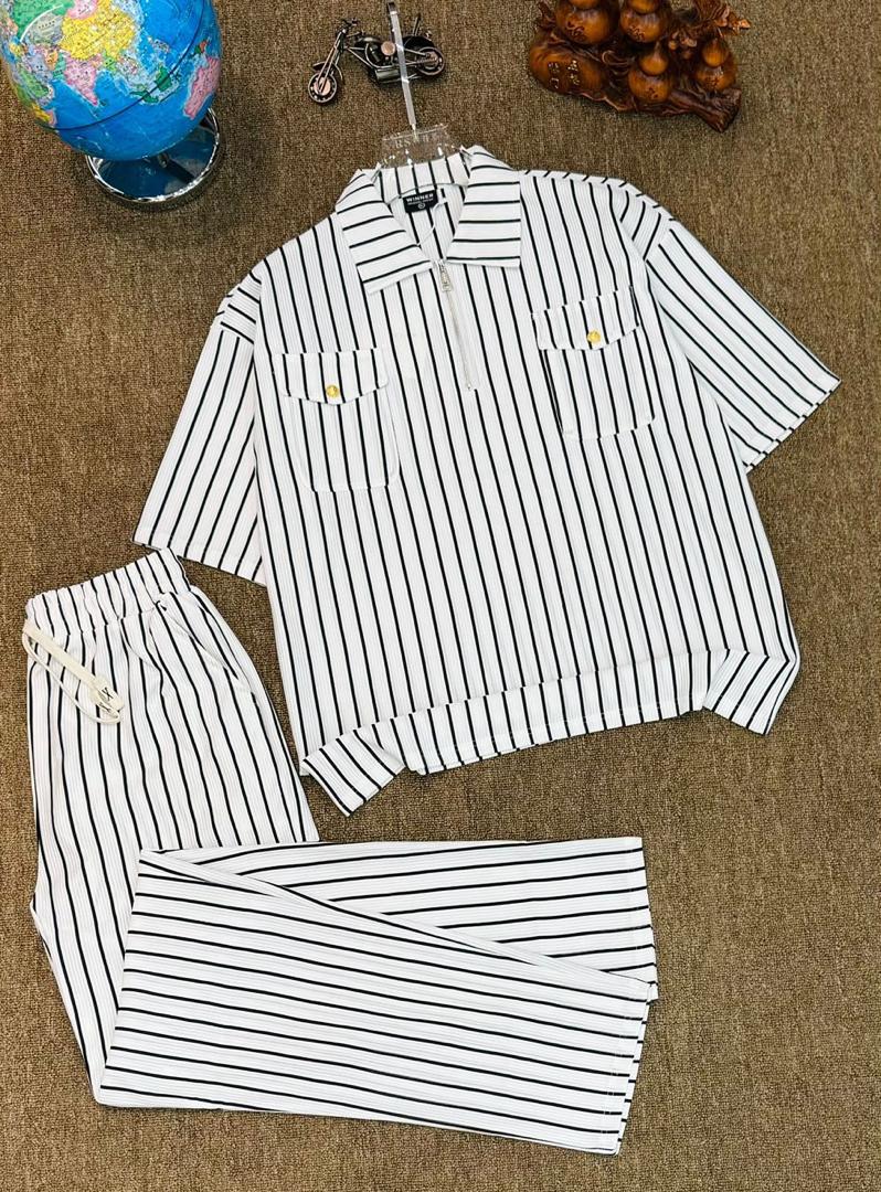 Stripes Zip Two-piece Matching Set