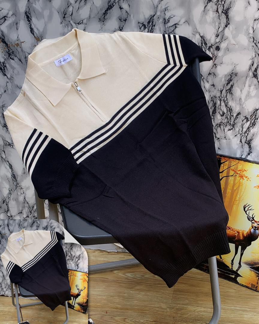 Quarter-Zip Knit Polos