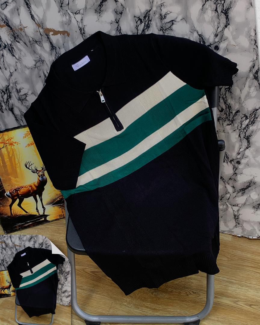 Quarter-Zip Knit Polos