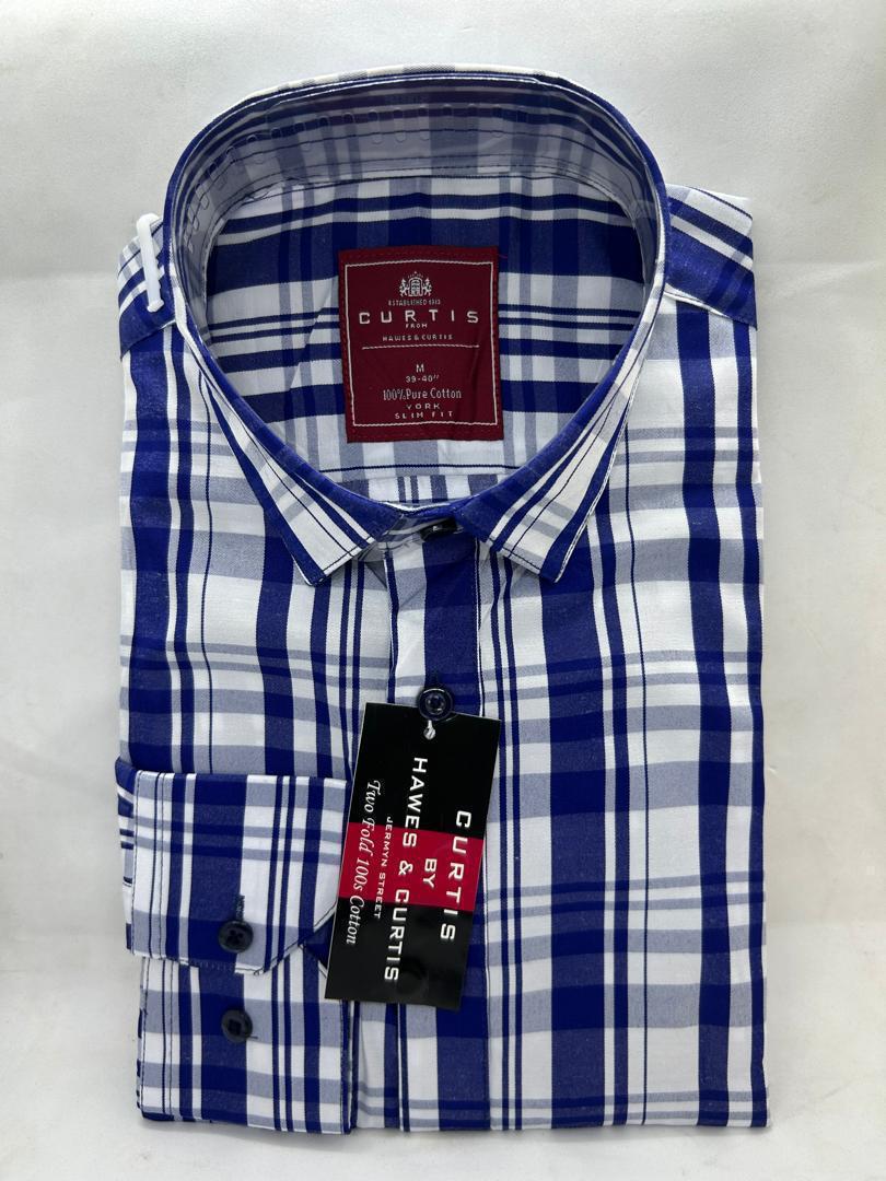 Plaid Formal Dress Shirt