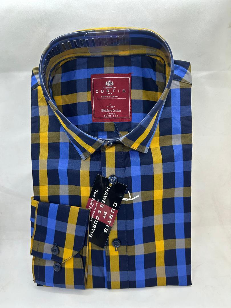 Plaid Formal Dress Shirt