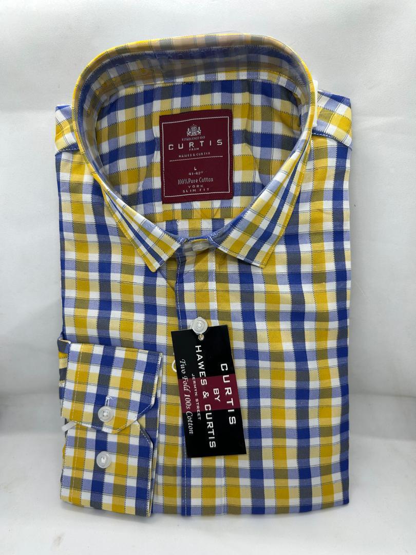 Plaid Formal Dress Shirt