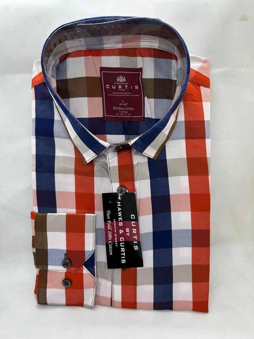 Plaid Formal Dress Shirt