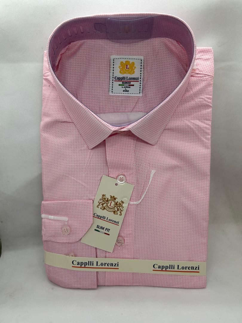 Solid Micro-pattern Formal Shirt