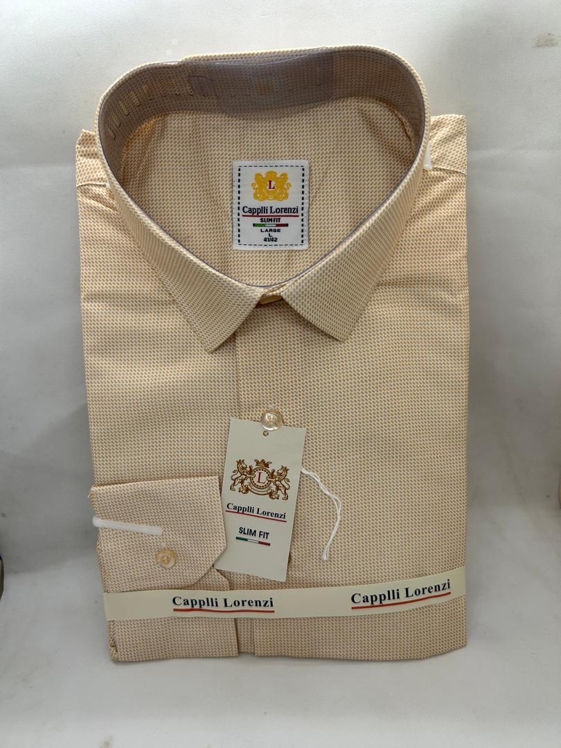 Solid Micro-pattern Formal Shirt